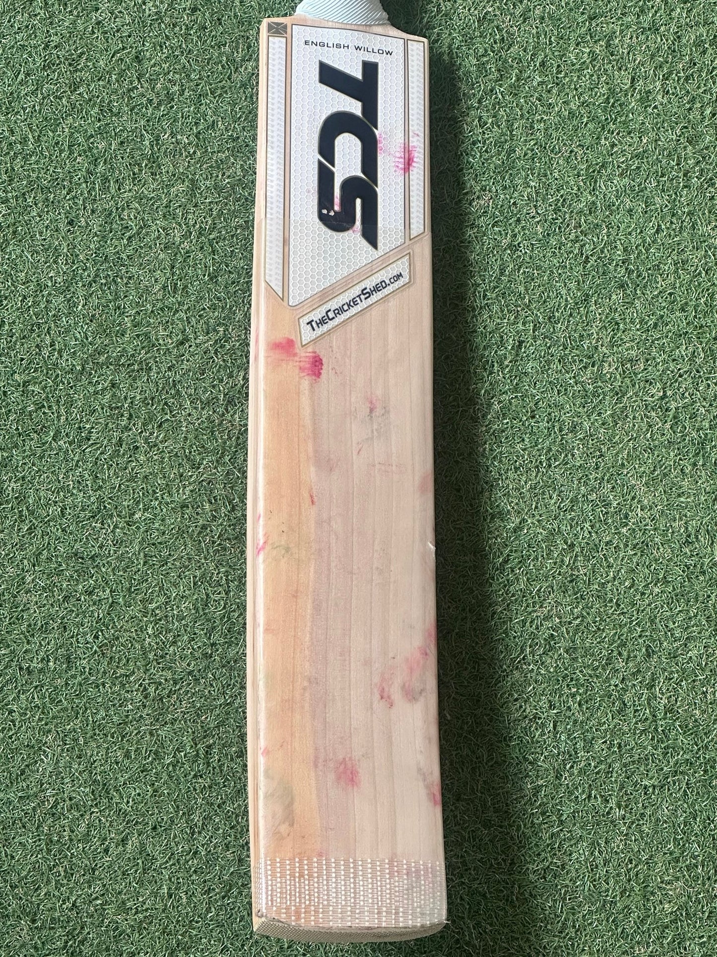 Used TCS White Edition Cricket Bat (2lb 10oz) - Short Blade Long Handle