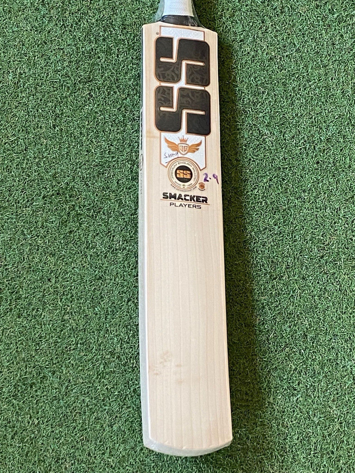 SS Smacker Players Cricket Bat - Brand New - 2lb 9oz - Exclusive - Lovely Grains