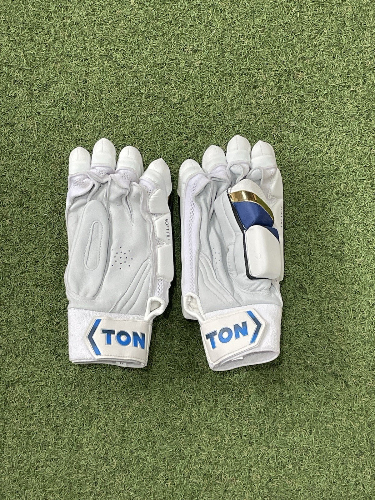 Ton RO-45 Batting Gloves - Brand New - Right Hand Men's Size - Blue / Gold