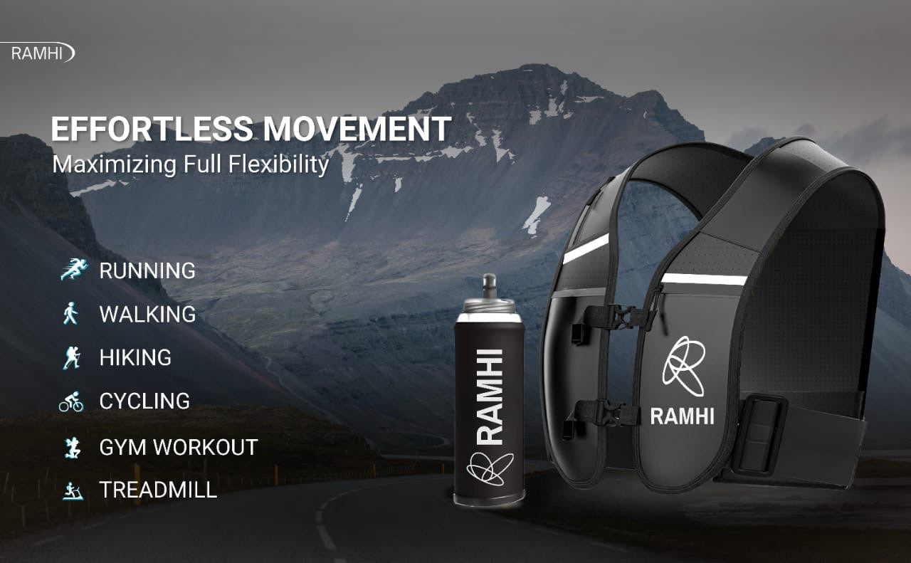 Ramhi Running Hydration Vest With Bottle - Brand New - Exclusive!