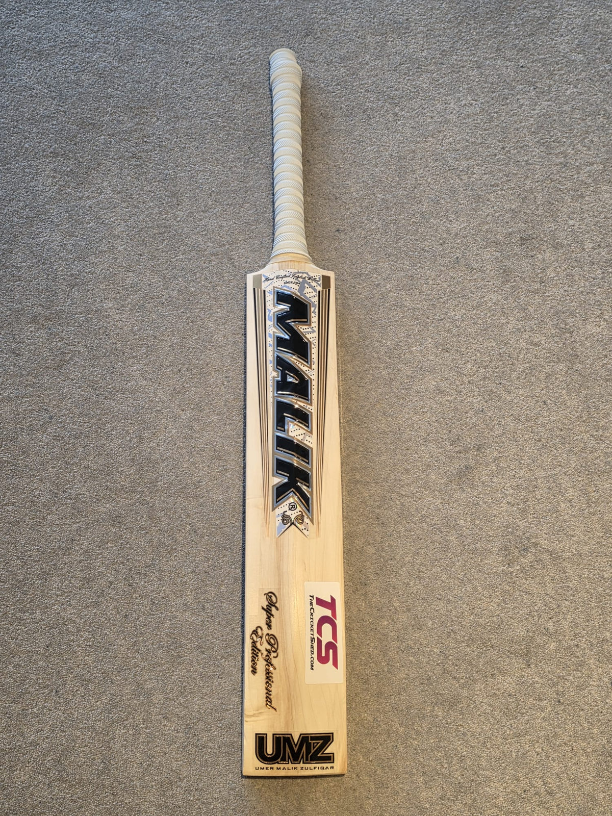 Used MB Malik Super Professional Edition Cricket Bat (2lb 11oz)