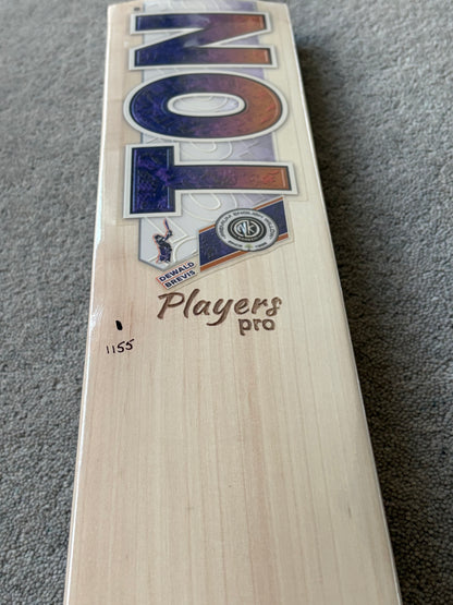 SS Ton Players Pro Dewald Brevis Cricket Bat (2lb 8oz)