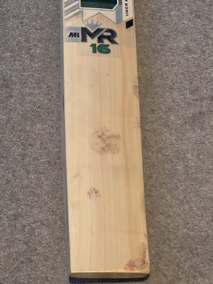 Used MB Malik Mohammed Rizwan Players Cricket Bat (2lb 10oz)