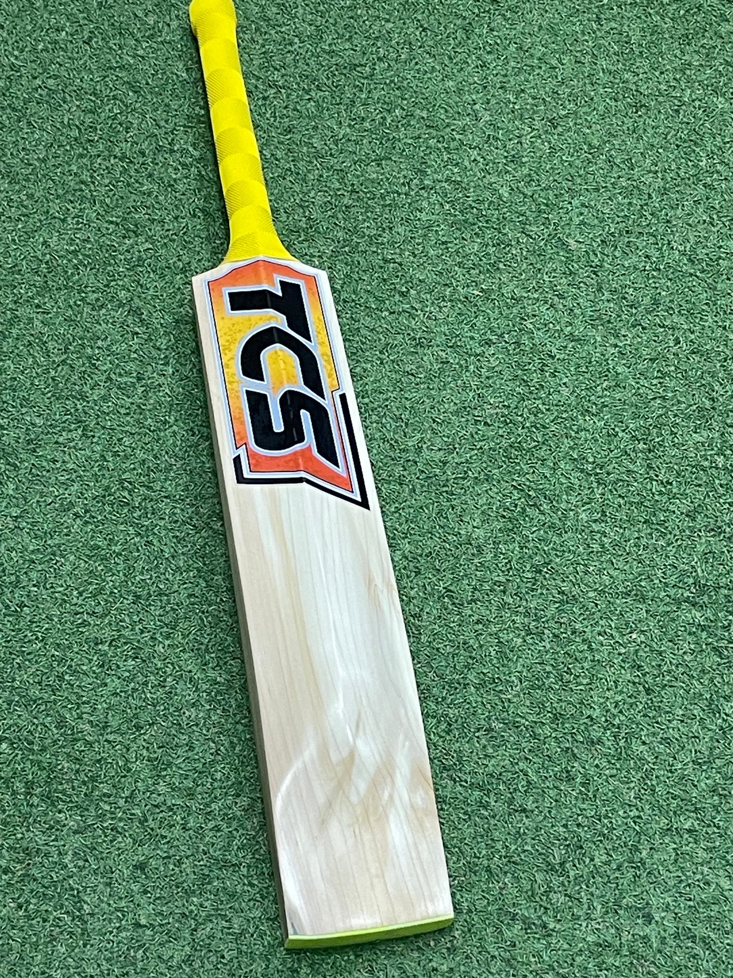 TCS Orange Butterfly Short Blade Long Handle Cricket Bat (2lb 11oz)