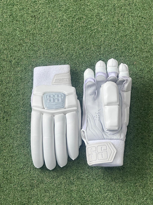 SS Custom All White Batting Gloves
