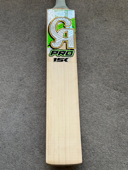 CA Pro 15k Professional Players Hassan Nawaz Cricket Bat (2lb 8oz)