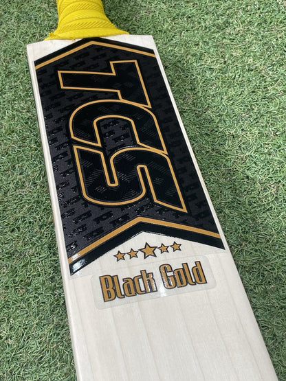 TCS Black Gold Cricket Bat - Brand New - 2lb 11oz - Full Profile
