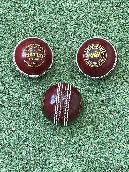 Wisden Match Special Red Cricket Balls - Box Of 6 Balls - 156grams - 5.5oz