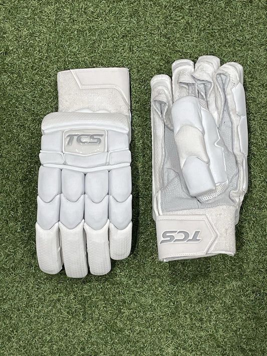 TCS Pro Edition Silver Logo Batting Gloves - Brand New - Right Hand Men's Size