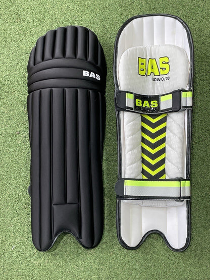 BAS Bow Black 2020 Batting Pads - Ambidextrous Mens Size - Brand New
