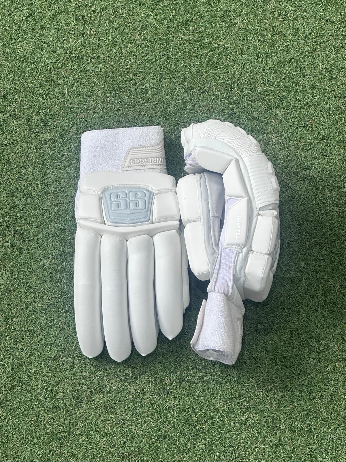 SS Custom All White Batting Gloves - Brand New - Right Hand Large Mens Size