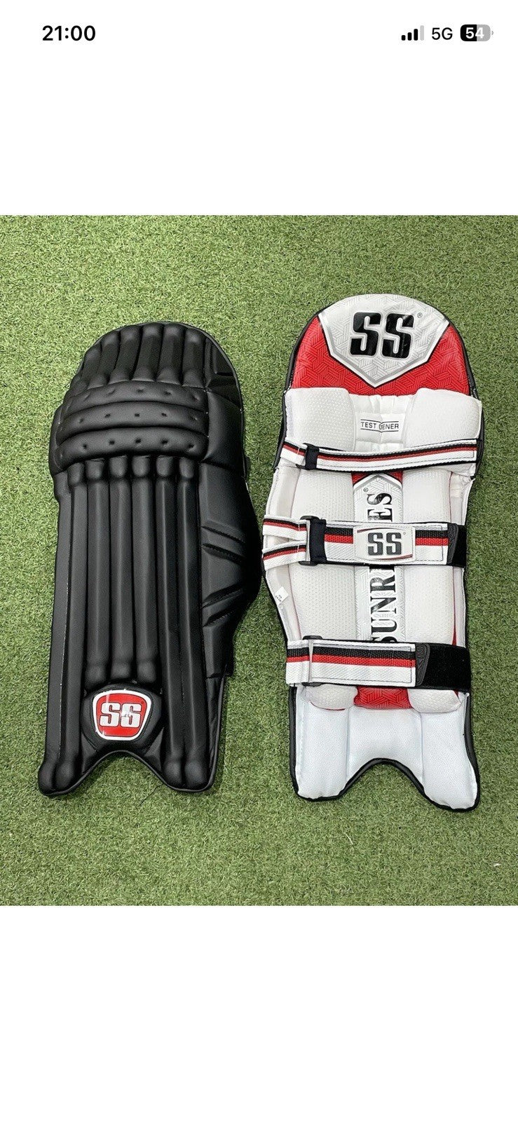 SS Black Players Batting Pads - Right Hand Mens Size - Brand New