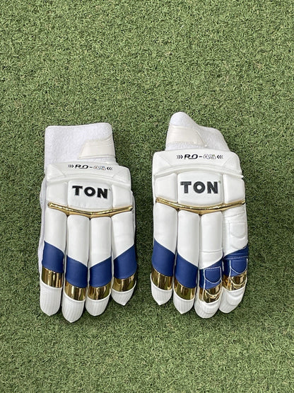 Ton RO-45 Batting Gloves - Brand New - Right Hand Men's Size - Blue / Gold