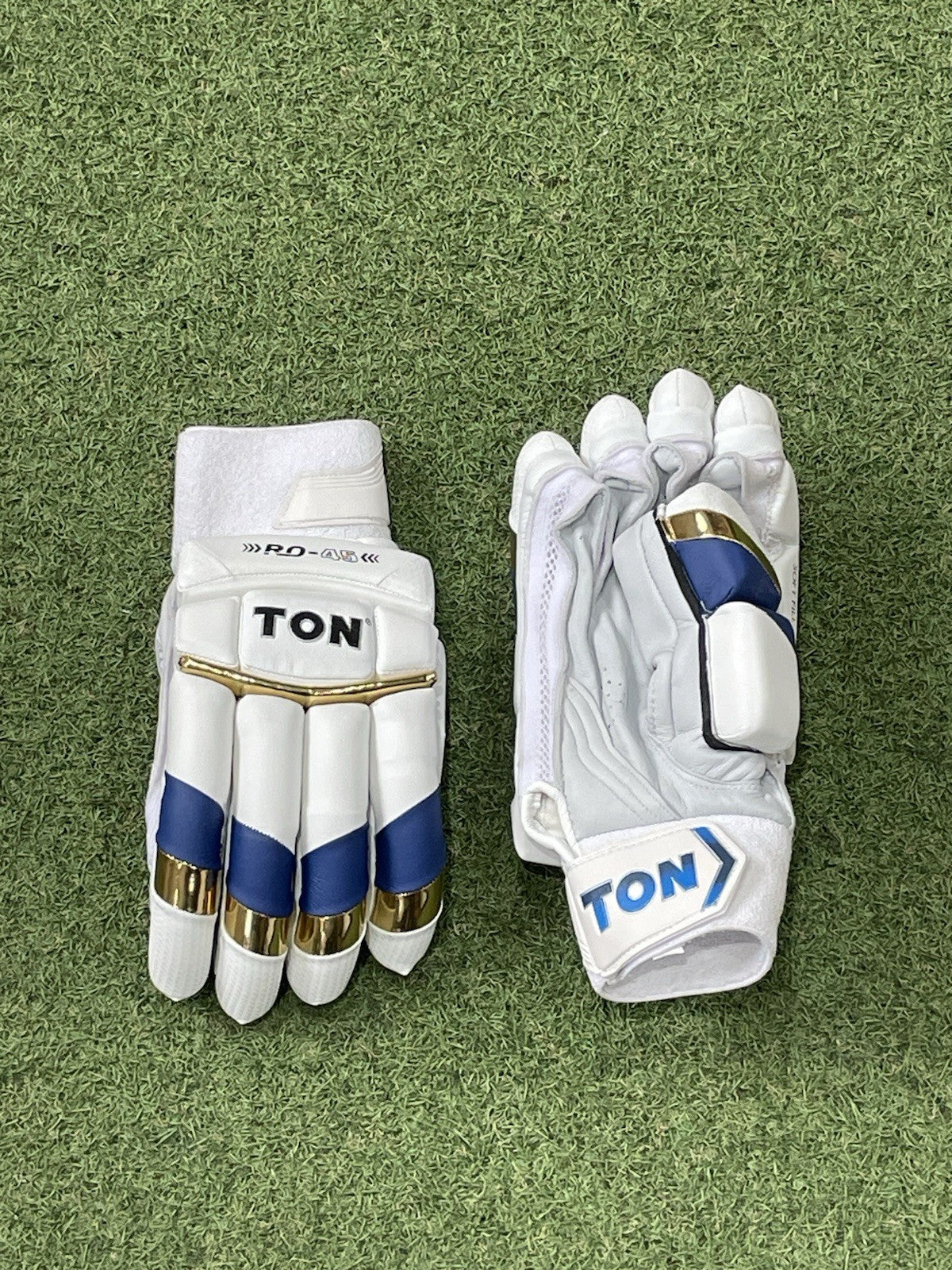 Ton RO-45 Batting Gloves - Brand New - Right Hand Men's Size - Blue / Gold