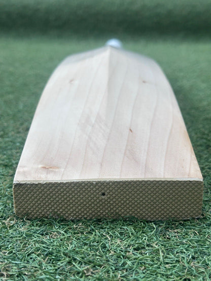 Cricket Station Plain Short Blade Long Handle Cricket Bat (2lb 10oz) - UK Made