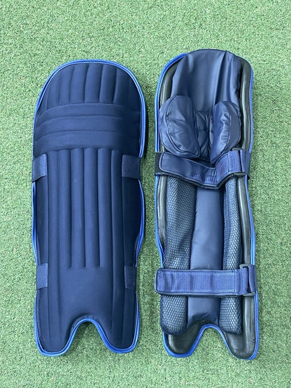 Unbranded Blue Batting Pads - Ambidextrous Mens Size - Brand New - Two Strap!
