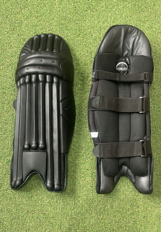 Unbranded Black Players Batting Pads - Right Hand Mens Size - Brand New