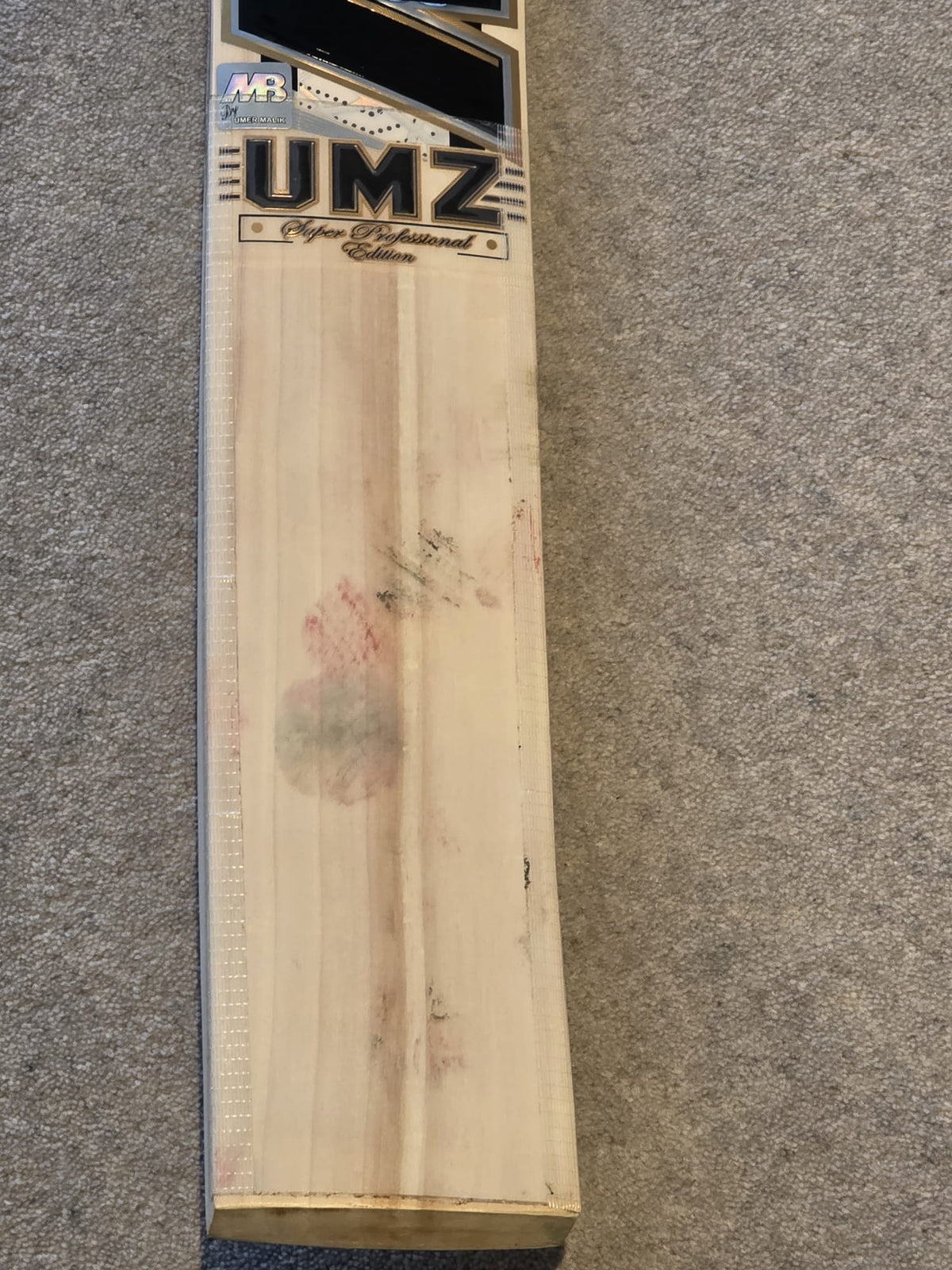 Used MB Malik Super Professional Edition Cricket Bat (2lb 11oz)