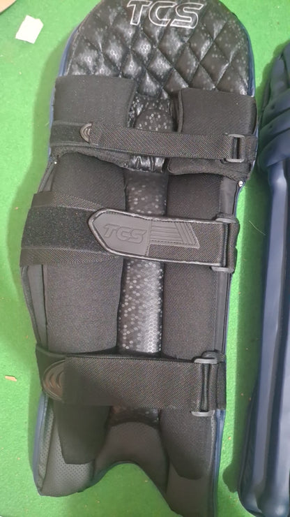 TCS Players Edition Navy Cricket Batting Pads
