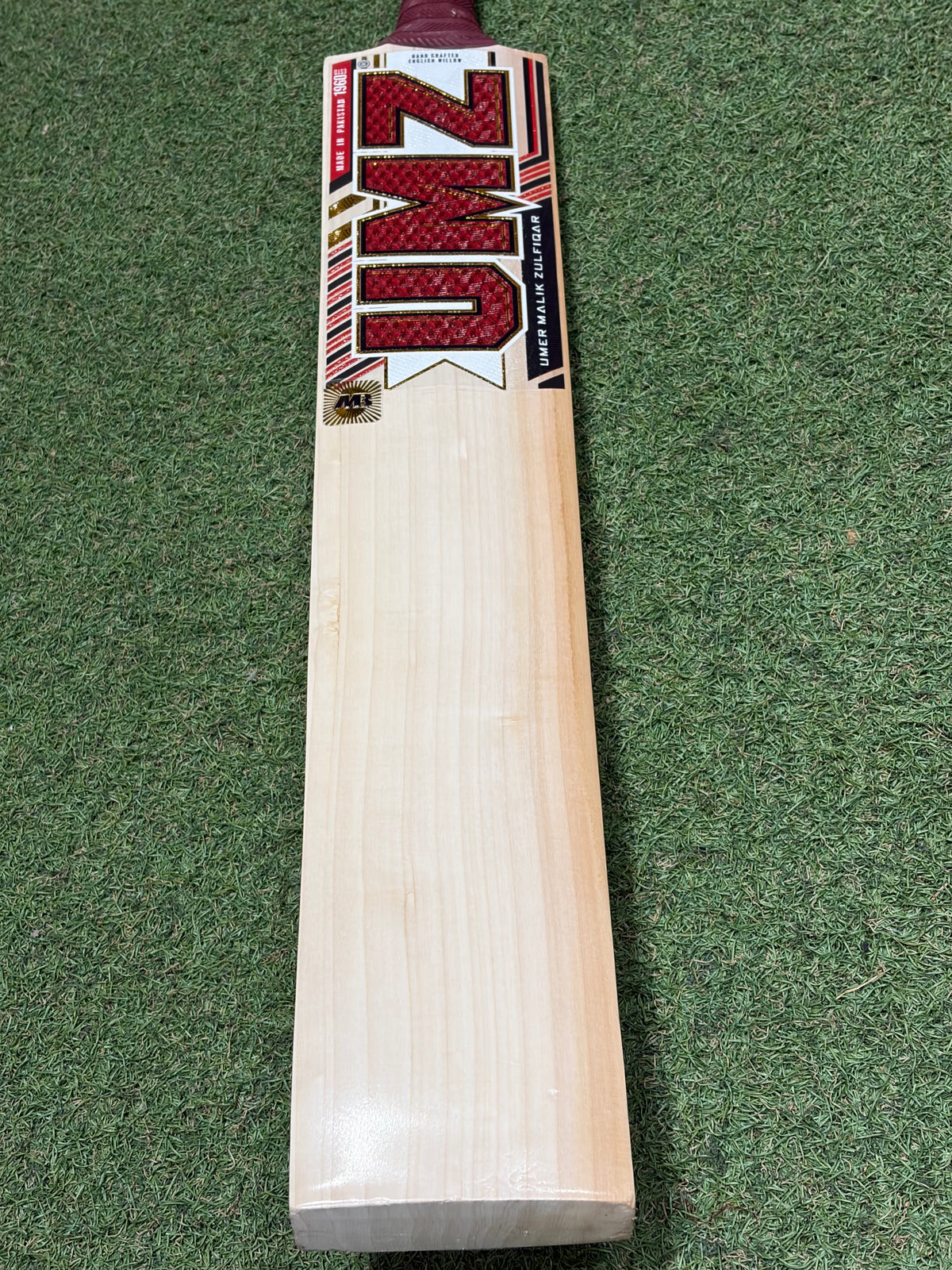 MB Malik UMZ Red Custom Cricket Bat (2lb 10oz)