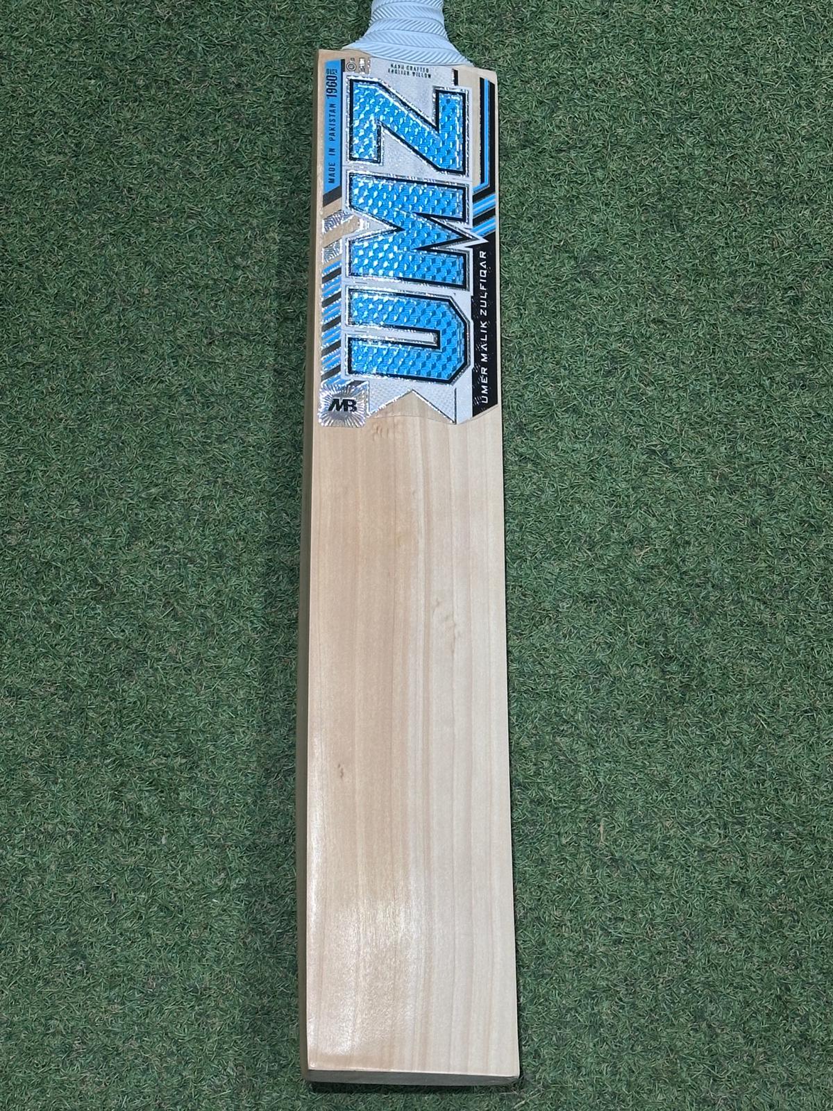 MB Malik UMZ Blue Custom Cricket Bat (2lb 9oz)