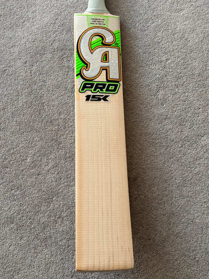 CA Pro 15k Professional Players Hassan Nawaz Cricket Bat (2lb 7oz)