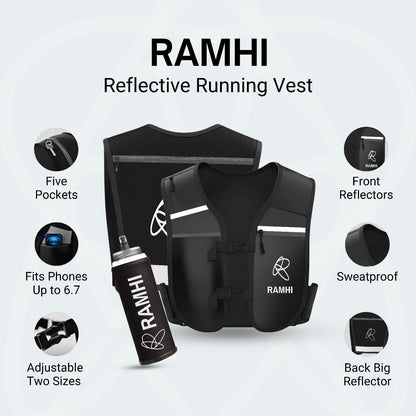 Ramhi Running Hydration Vest With Bottle - Brand New - Exclusive!