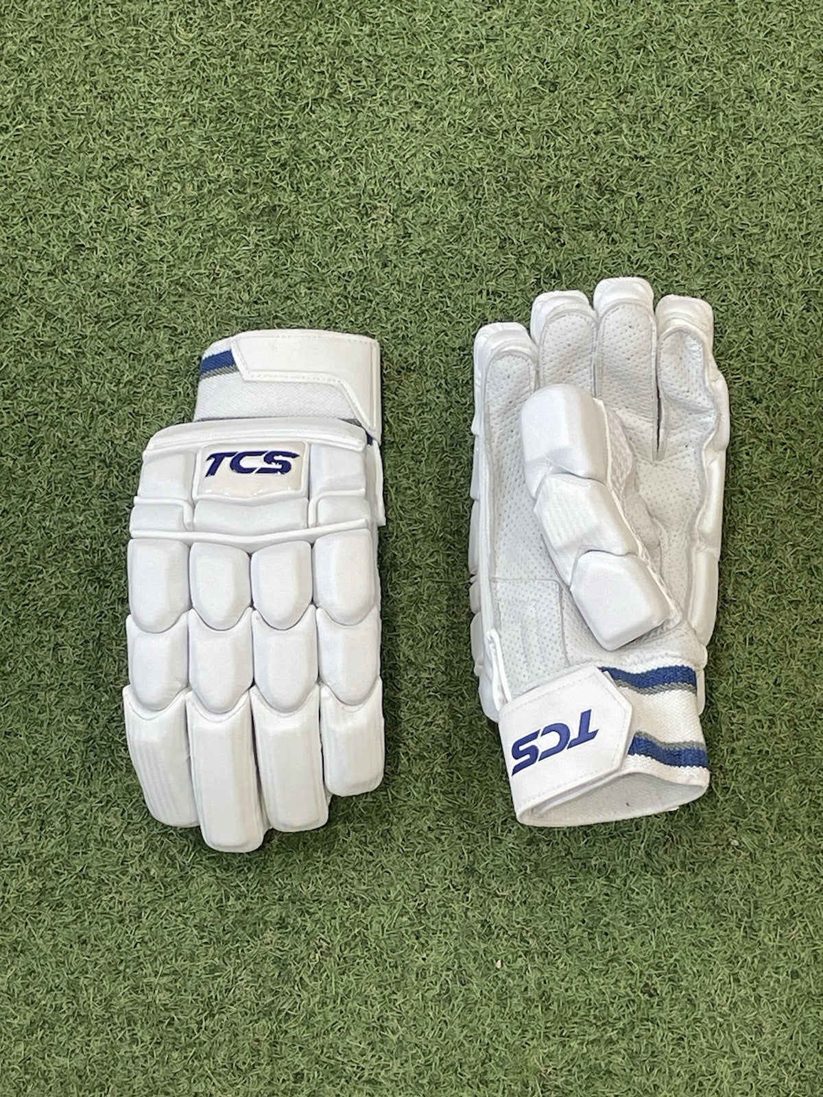 TCS Pro Edition Blue Logo Batting Gloves - Brand New - Right Hand Men's Size