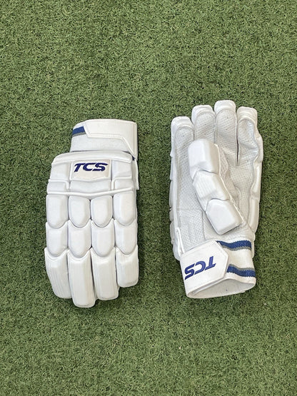 TCS Pro Edition Blue Logo Batting Gloves - Brand New - Right Hand Men's Size