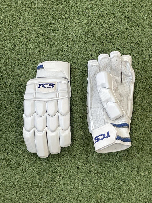 TCS Pro Edition Blue Logo Batting Gloves - Brand New - Right Hand Men's Size